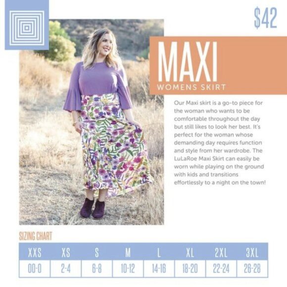 EUC LuLaRoe Multicolored Geometric Pattern Maxi Skirt/Halter Dress in M - Picture 7 of 8
